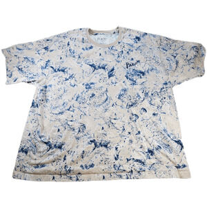 Adidas Parley T-Shirt Men's 2XL Beige Blue Ocean Recycled Crew Neck